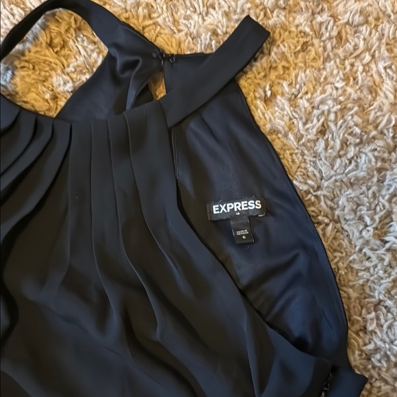 Express Black Halter Backless Cocktail Dress - Picture 2 of 9